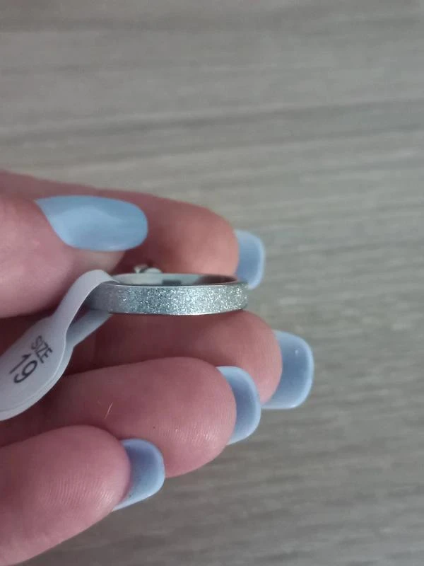 Women's 'White Rhinestone' Ring Size 19 – photo 6